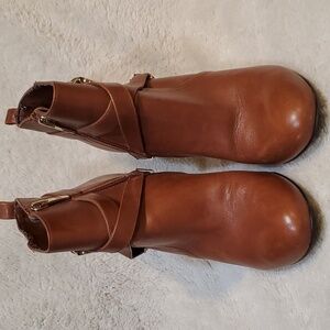 Marc Fisher Leather Upper Ankle Boots SZ 8M